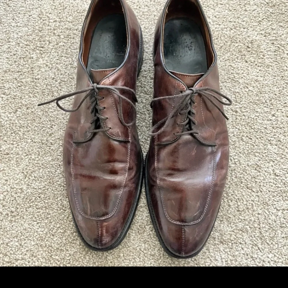 Allen Edmond Brown Size 13 D Lace Up Oxford Classic Dress‎ Shoes